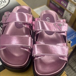 🎊🎊NEW PINK GUESS SANDAL SHOES